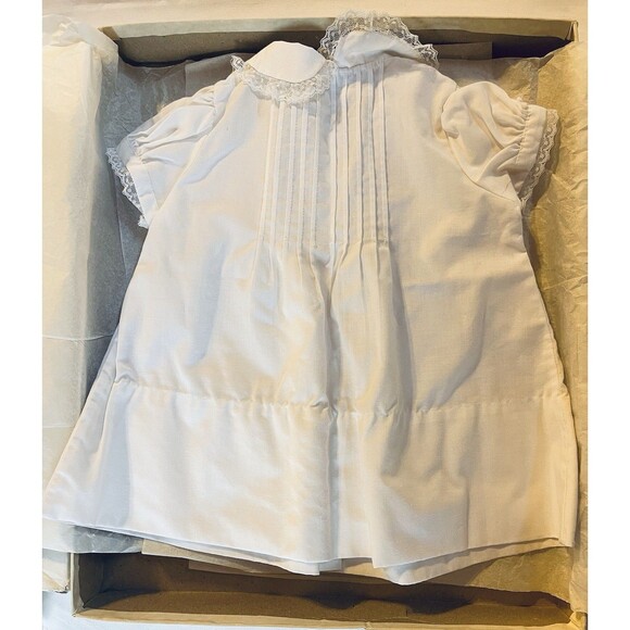 Vintage Phyllis Baby Wear Christening Set Dress Coat Bonnet Shoes Bibs Boxed - Picture 3 of 14